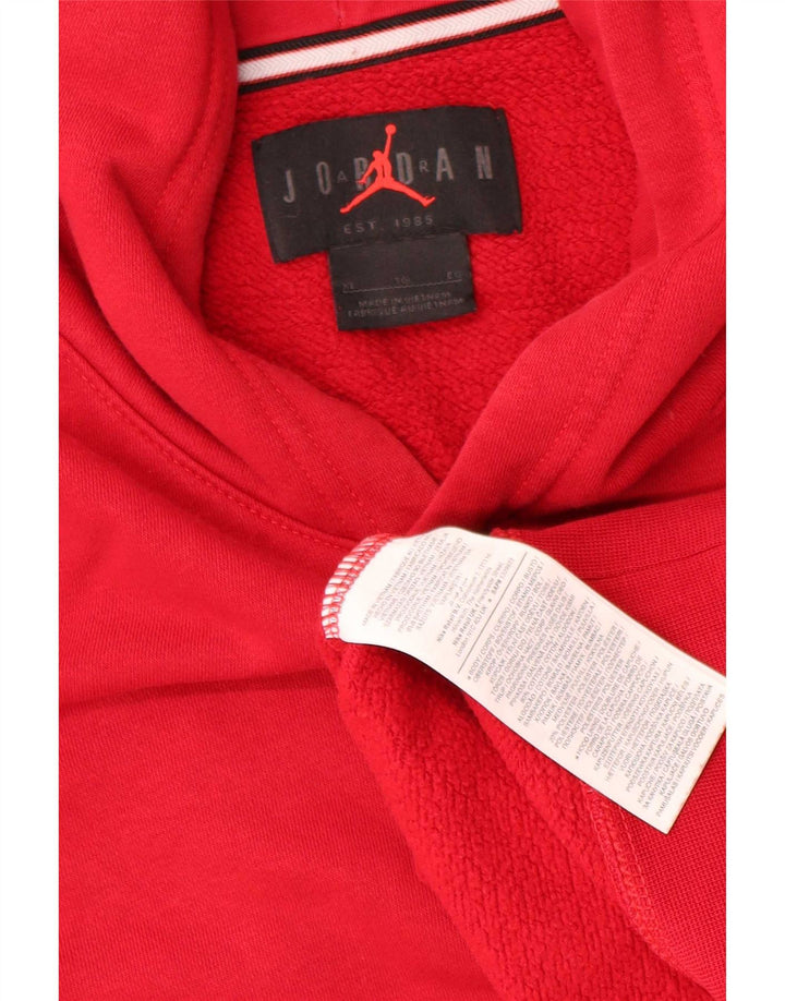 Jordan Herren Kapuzenpullover XL, rote Baumwolle