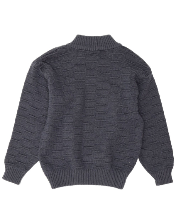 Vintage Herren Rollkragenpullover Pullover XL Marineblau