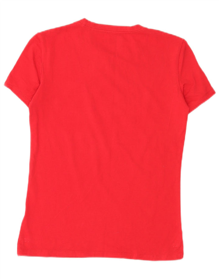 Guess Grafik-T-Shirt für Damen, UK 10, Größe S, Rot