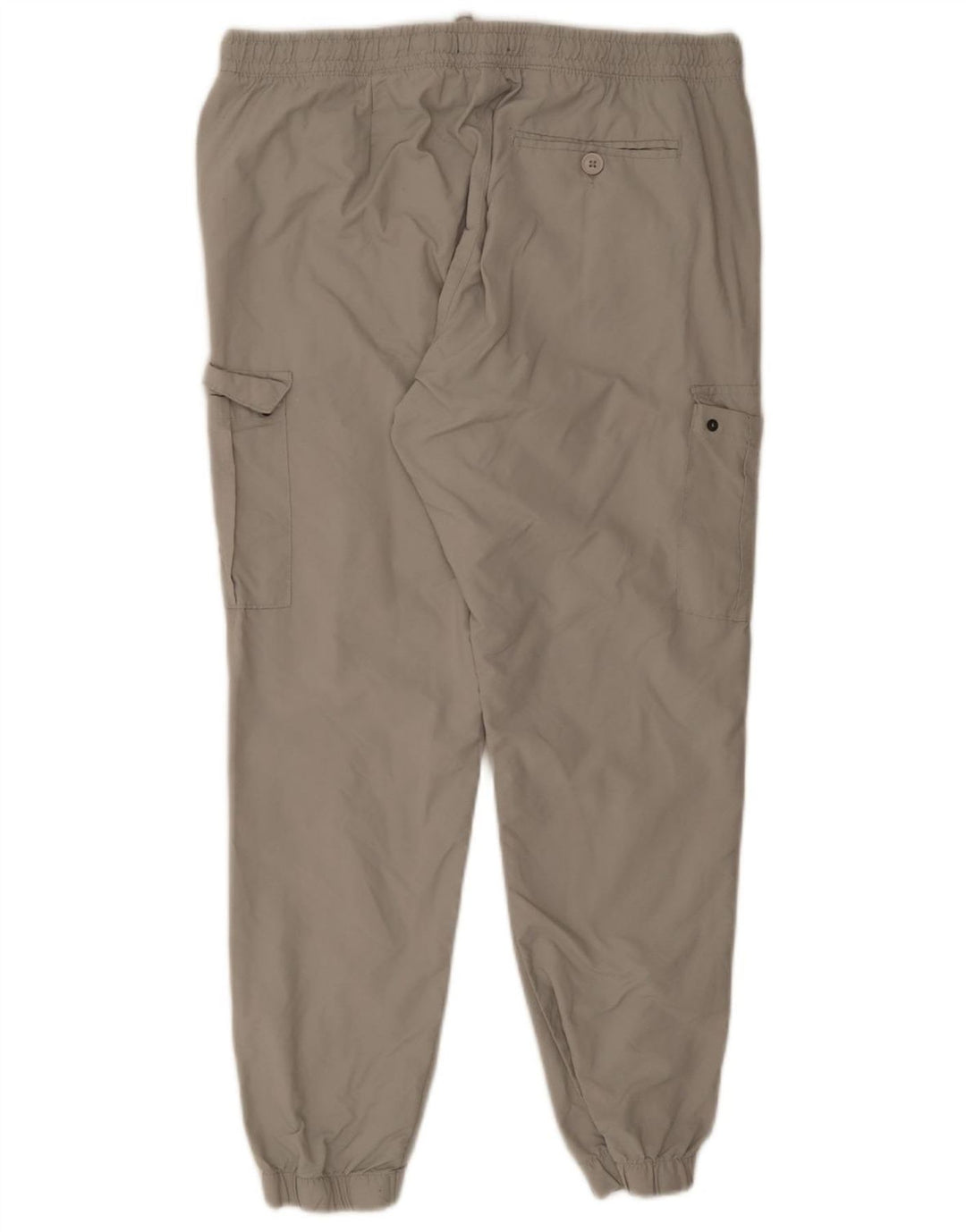 French Connection Herren-Jogger-Cargohose XL W36 L28 Graues Polyamid