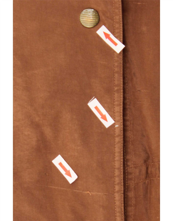Paco Calvari Damen Übergroßer Mantel IT 44/46 Großes braunes Polyester