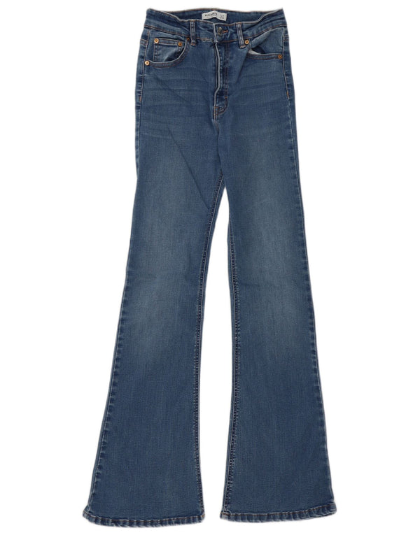 Pull & Bear Damen Schlagjeans EU 36 Small W26 L32 Blau