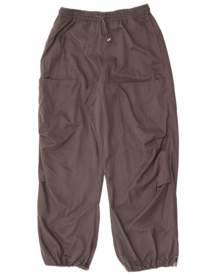 Zara Damen Cargo-Trainingshose, Jogginghose, Größe 44, Größe L, grau, Polyester