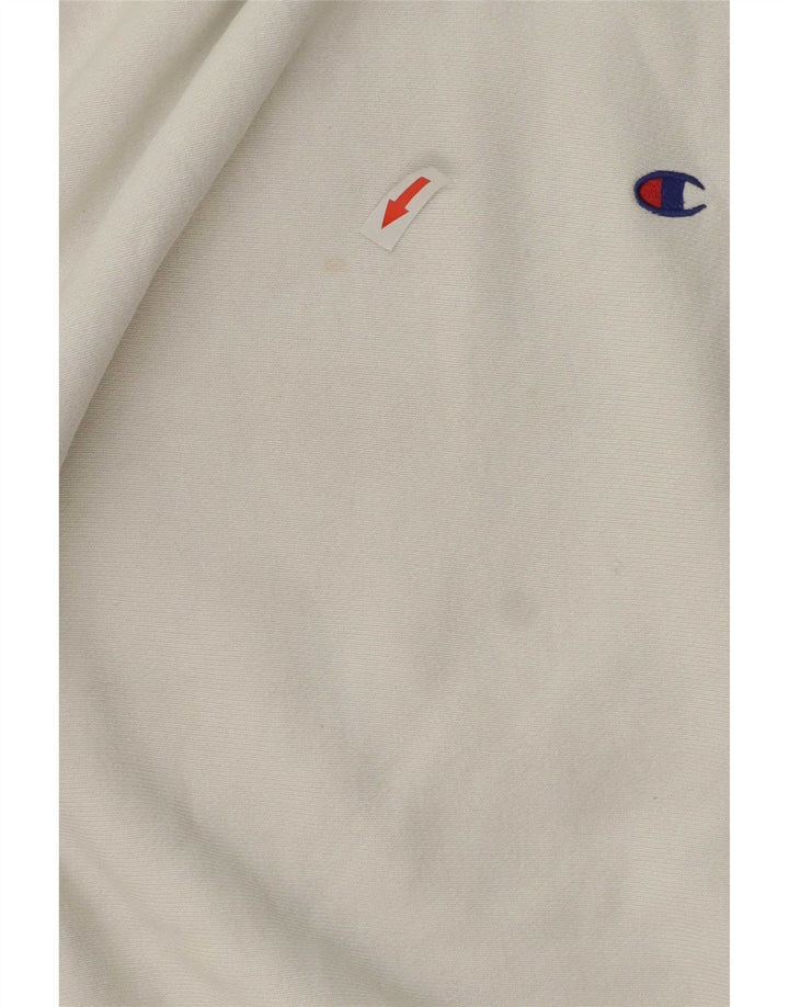 Champion Herren Reverse Weave Sweatshirt, Pullover, Größe S, weiße Baumwolle