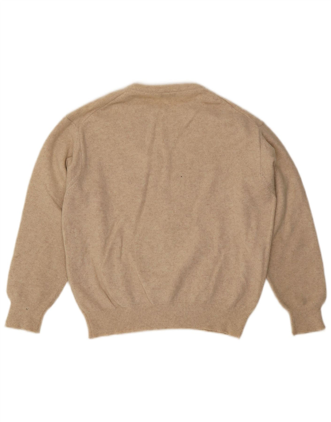 Benetton Damen-Pullover mit Rundhalsausschnitt, Mittelbeige