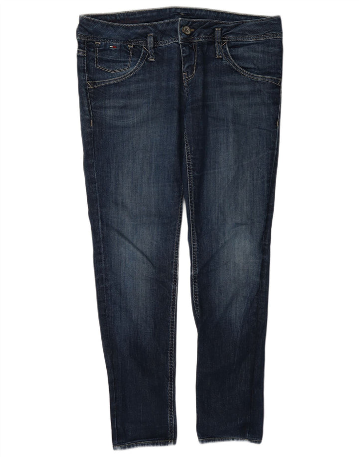 Tommy Hilfiger Damen Slim Jeans W34 L30 Marineblau Baumwolle