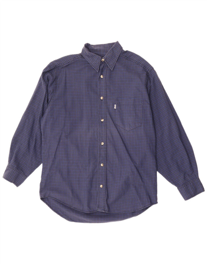 Levi's Herren-Hemd mit Karomuster, mittelblau, Baumwolle