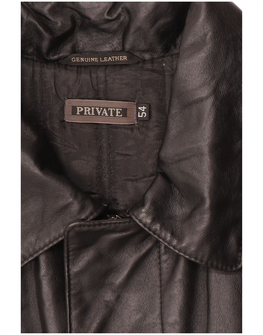 Private Herren Lederjacke IT 54 2XL Schwarzes Leder