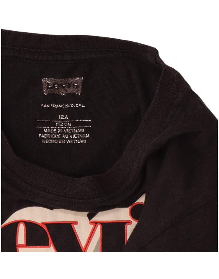 LEVI'S Grafik-T-Shirt-Oberteil für Jungen, 11–12 Jahre, Marineblau