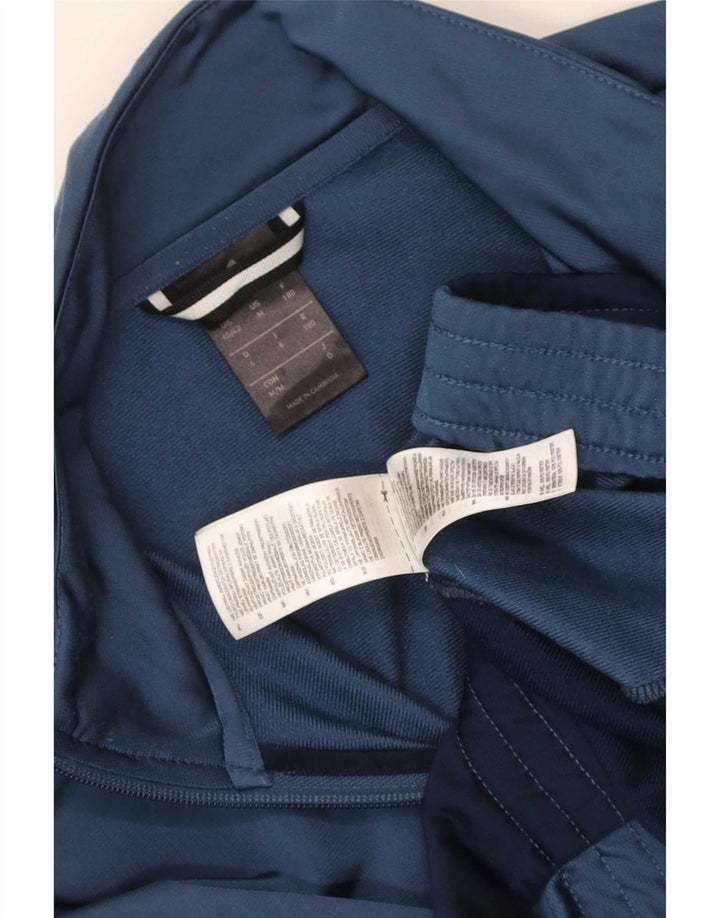 Adidas Herren-Trainingsanzugoberteil mit Grafik, UK 40/42, mittelblau, Farbblock