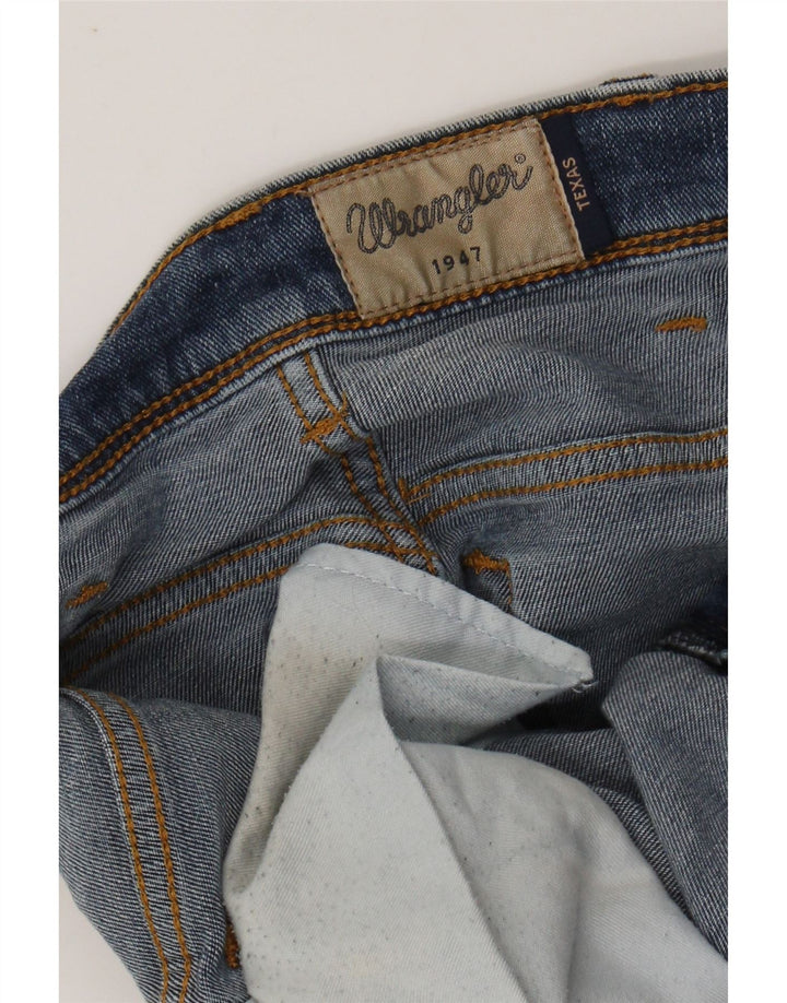 WRANGLER Herren Texas Straight Jeans W28 L30 Blau