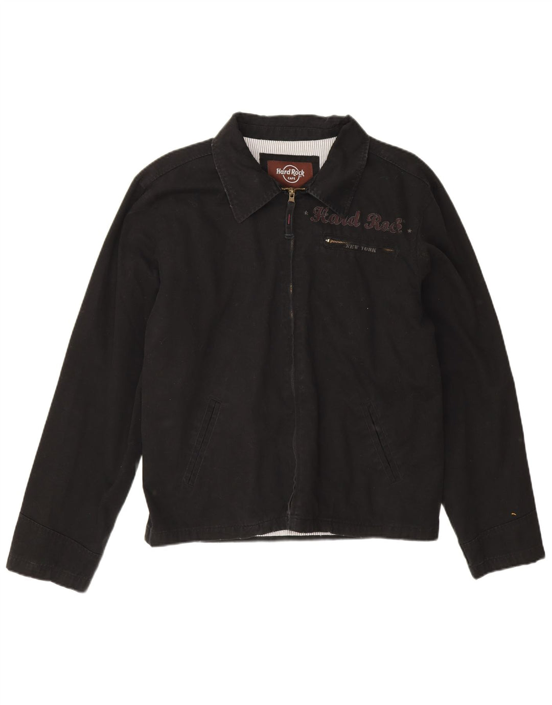 Hard Rock Cafe Herren New York Graphic Bomberjacke UK 38 Medium Schwarz