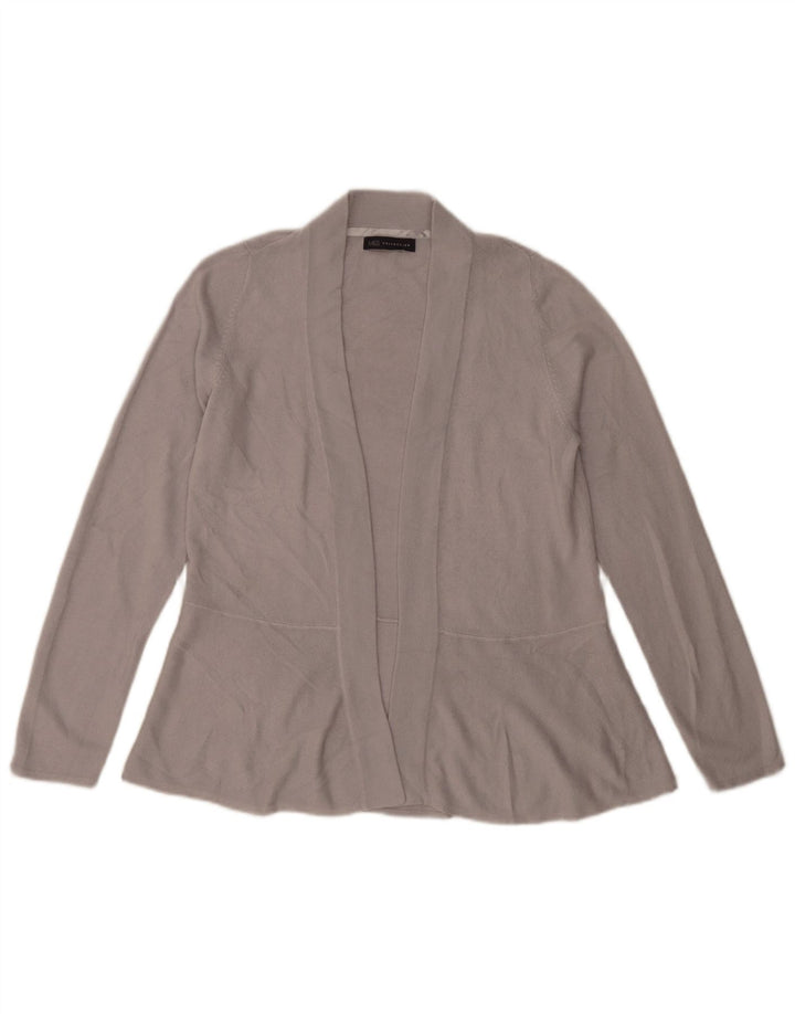 Marks & Spencer Offener Damen-Cardigan-Pullover, Gr. 10, Small, Grau, Acryl