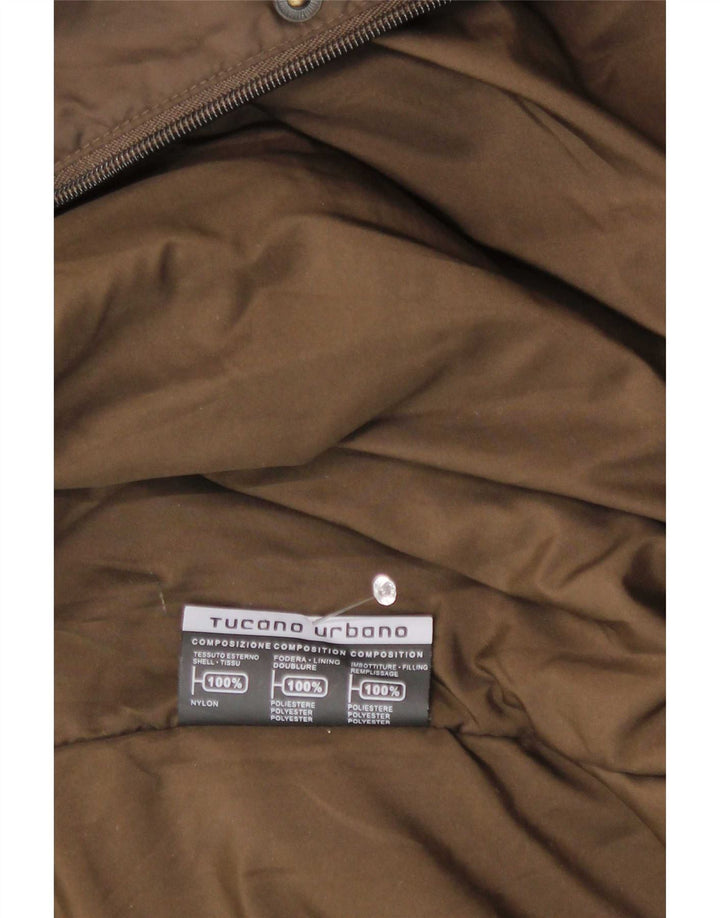 Tucano Urbano Herren-Utility-Jacke UK 38 Mittelbraunes Nylon