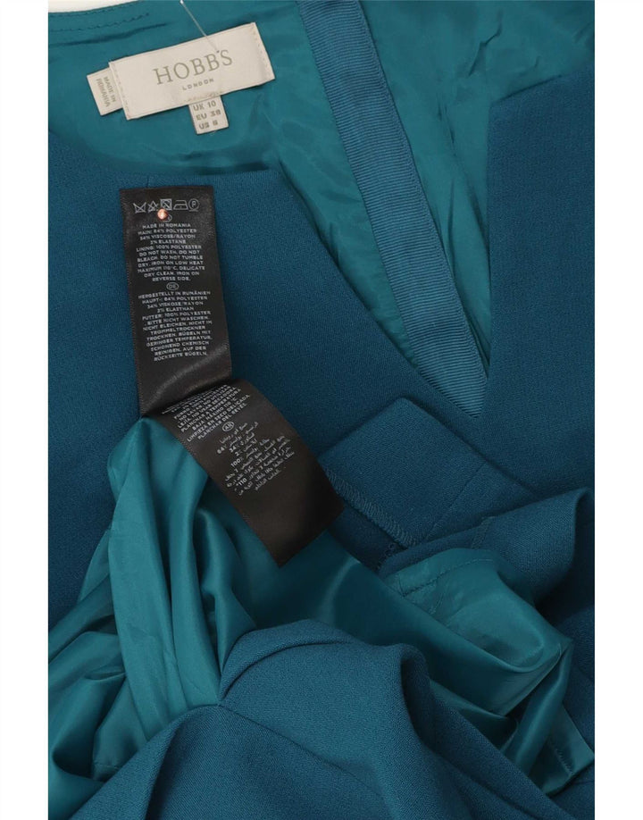 Hobbs Damen Etuikleid UK 10 Small Blau Polyester