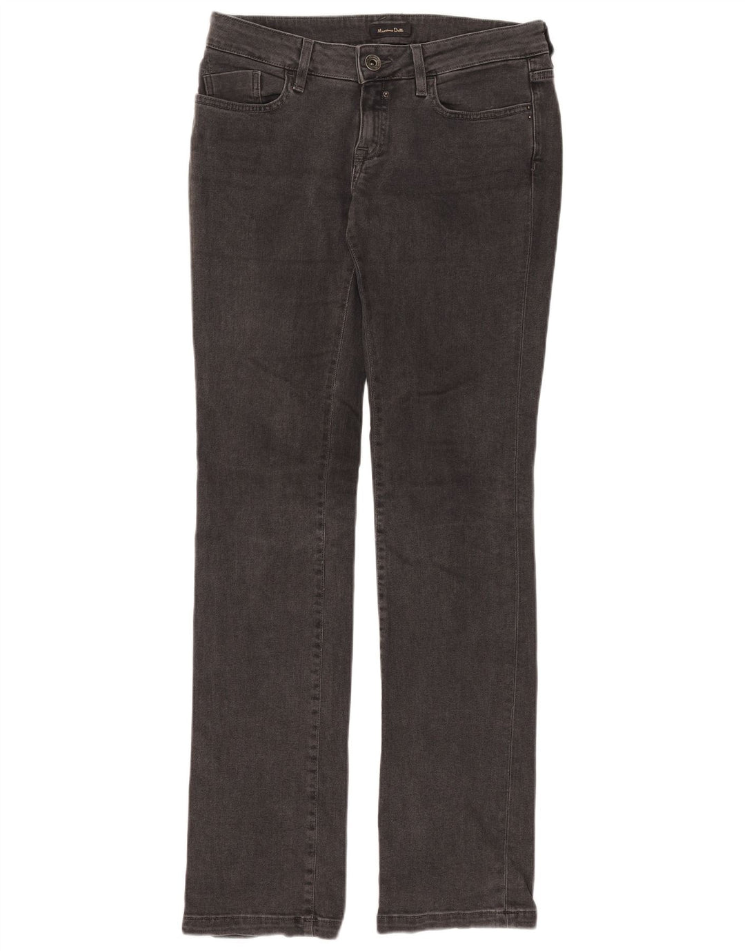 Massimo Dutti Damen Slim Jeans W29 L33 Graue Baumwolle