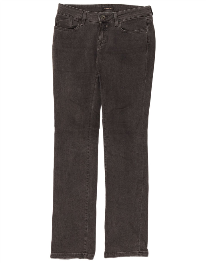 Massimo Dutti Damen Slim Jeans W29 L33 Graue Baumwolle