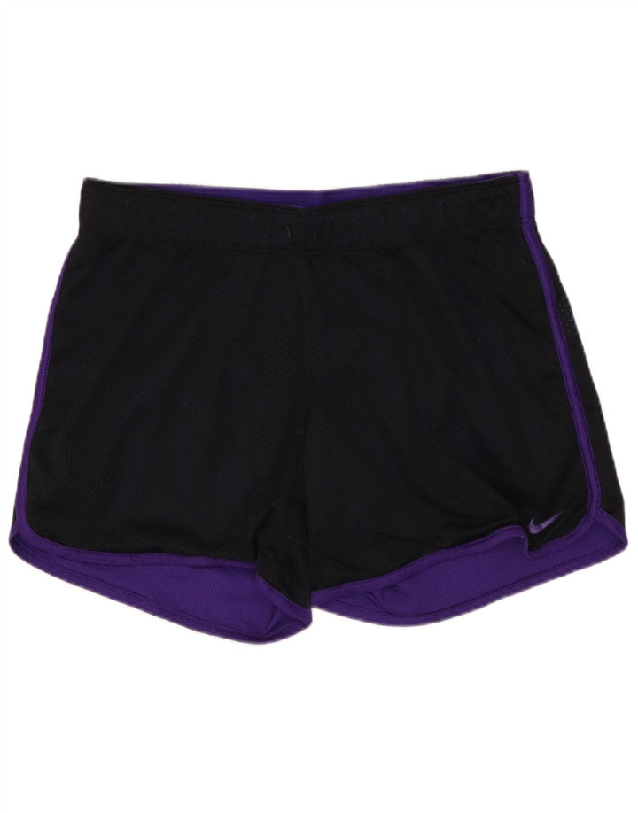 NIKE Damen Dri Fit Sport Shorts UK 12 Medium Schwarz Polyester