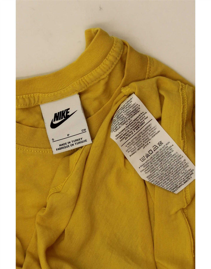Nike Herren-T-Shirt mit Grafik, Größe S, Gelb, Baumwolle