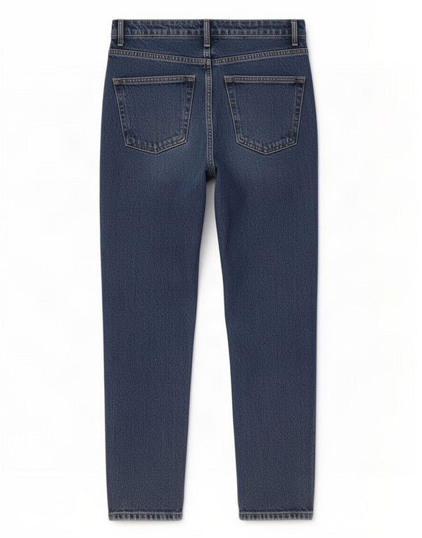 Topshop Damen Mom Tapered Jeans W30 L27 Blaue Baumwolle