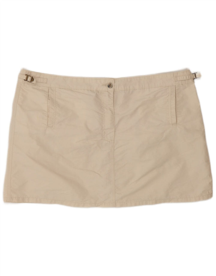 Wrangler Damen Minirock W38 XL Beige Baumwolle