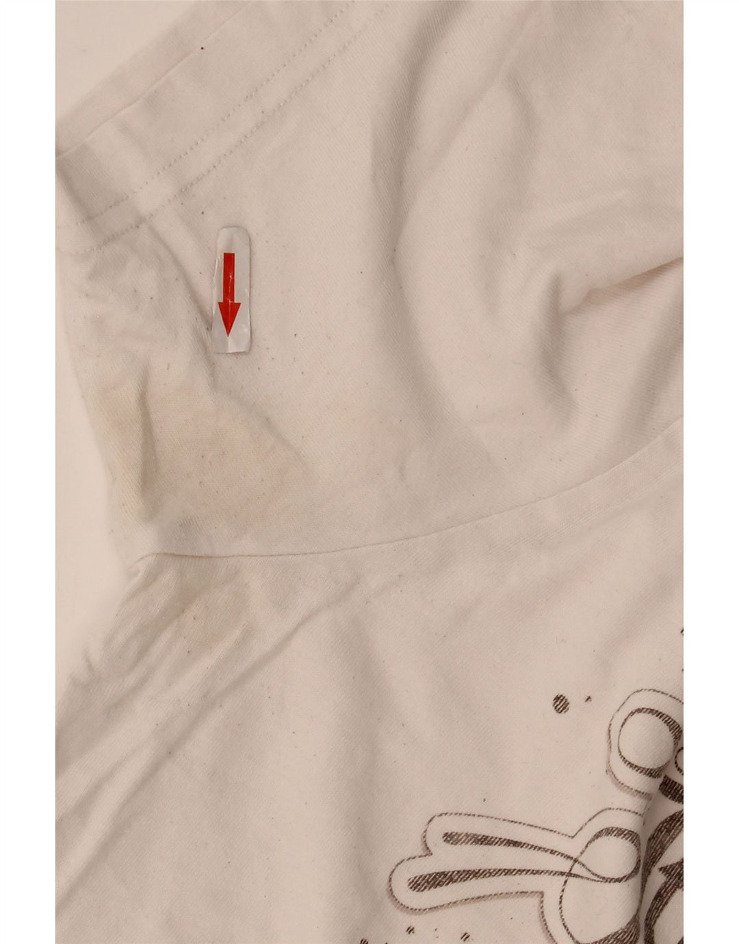 Adidas Herren Grafik-T-Shirt-Oberteil aus mittelweißer Baumwolle