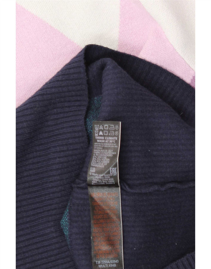 Marks & Spencer Damen-Pullover mit Rollkragen, Gr. 40, Größe M, Mehrfarbig