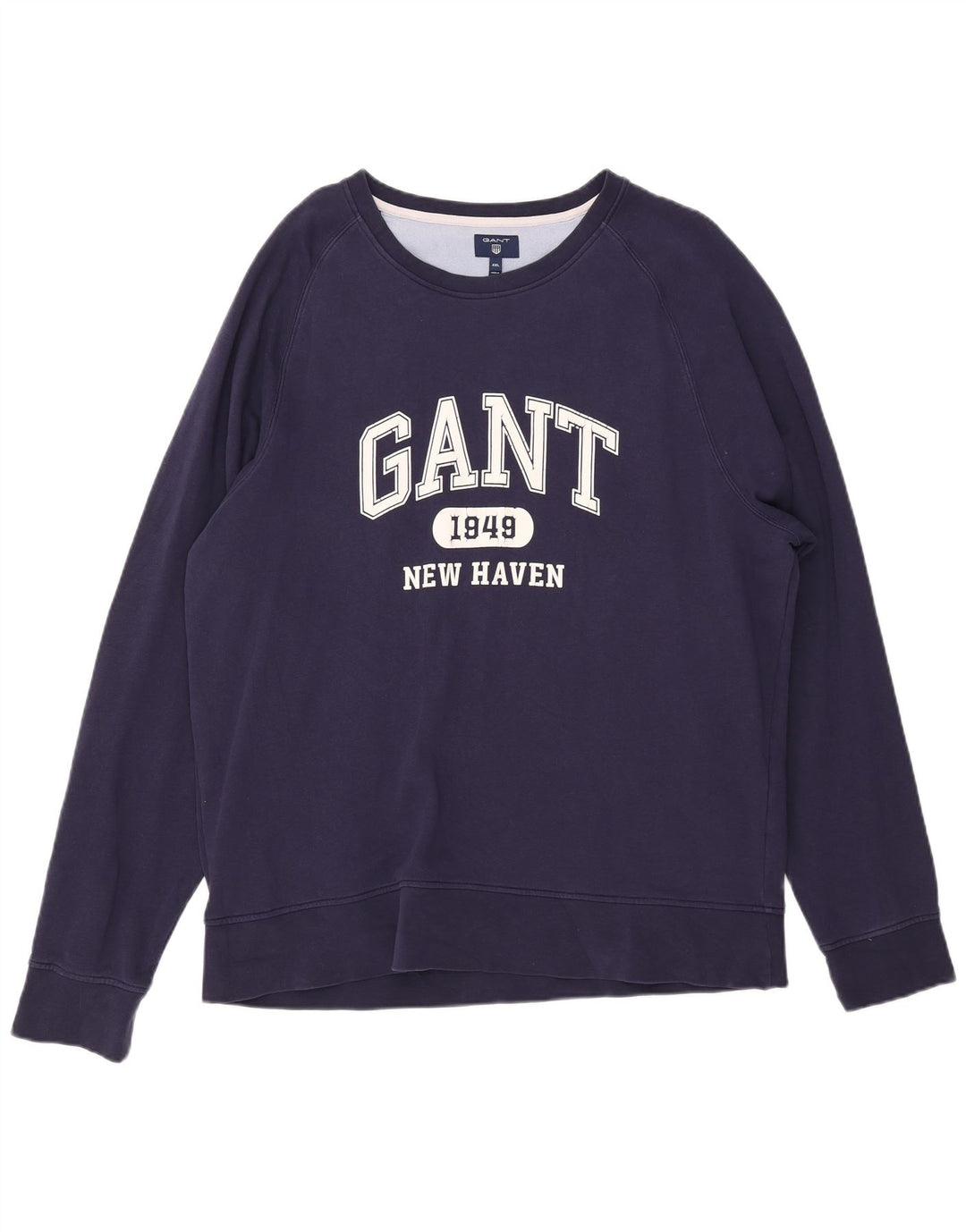 GANT Herren New Haven Graphic Sweatshirt Pullover 4XL Marineblau Baumwolle
