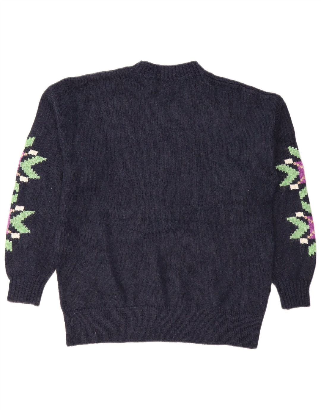 Marks & Spencer Damen-Pullover mit Rundhalsausschnitt, Gr. 14, mittleres Marineblau