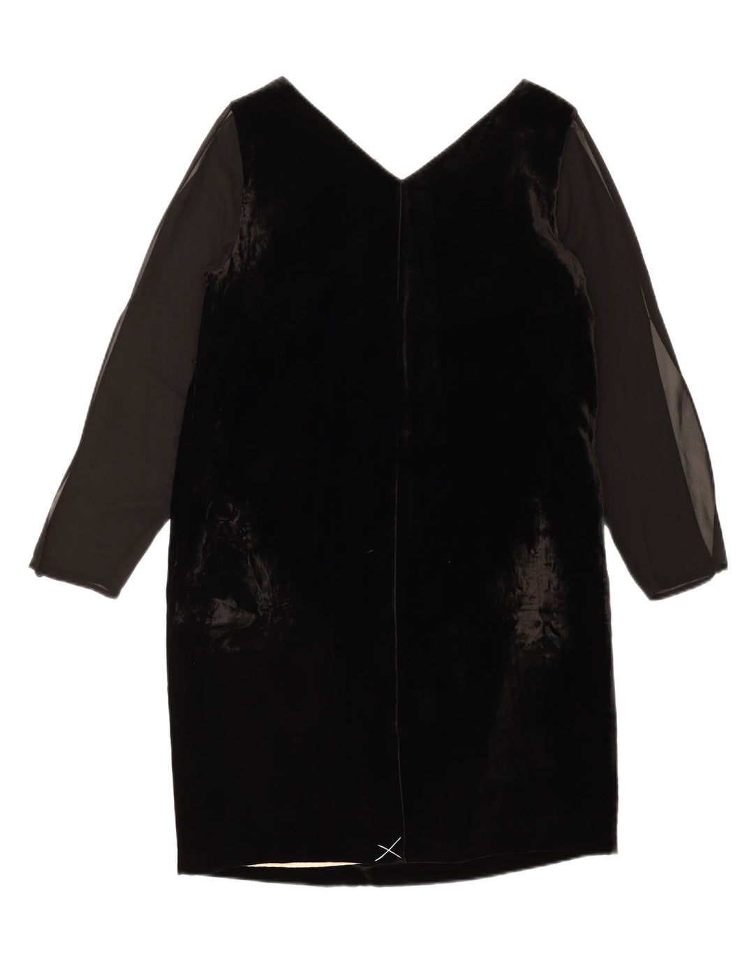JACQUES VERT Womens Long Sleeve Shift Dress UK 12 Medium  Black Floral