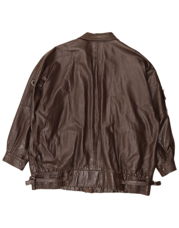 Vintage Herren Lederjacke UK 40 Large Braun