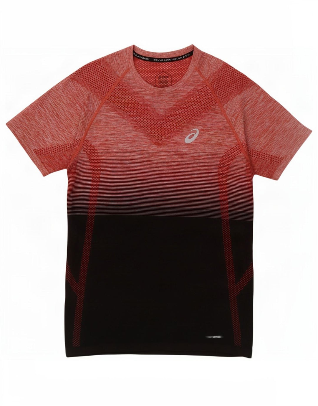 Asics Herren T-Shirt Top Mittelrot Farbblock