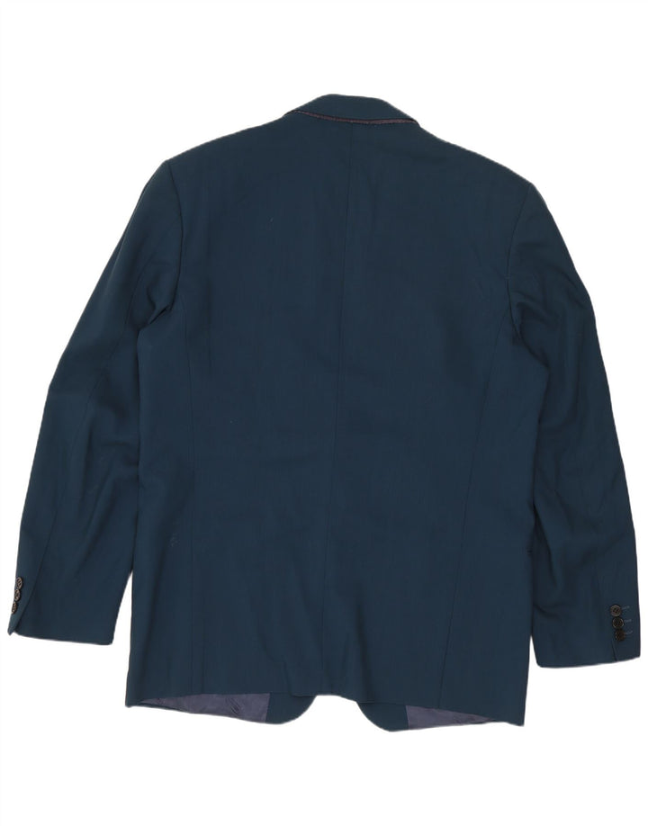 MISSONI Herren 2-Knopf-Blazerjacke IT 52 XL Marineblaue Schurwolle