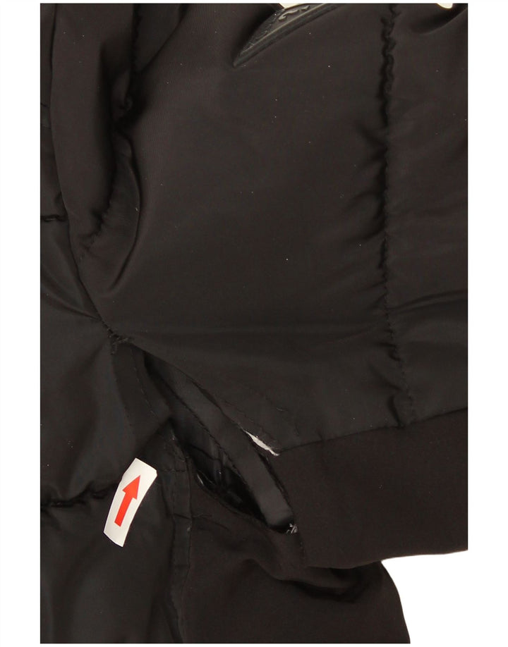 Guess Herren-Jacke mit Kapuze, gepolstert, UK 42, XL, Schwarz, Polyester