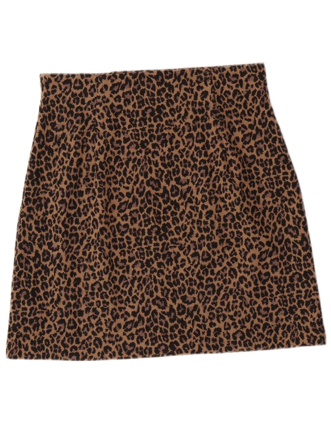 Marks & Spencer Damen Minirock UK 12 Medium W30 Braun Leopard
