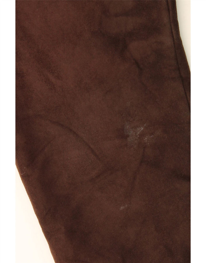 MARKS & SPENCER Herren Sherpa Jacke UK 41/43 Großes braunes Polyester