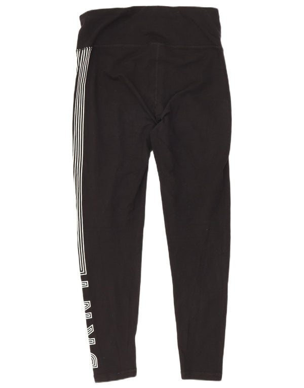Dkny Damen-Leggings mit Grafik, Größe S, schwarze Baumwolle