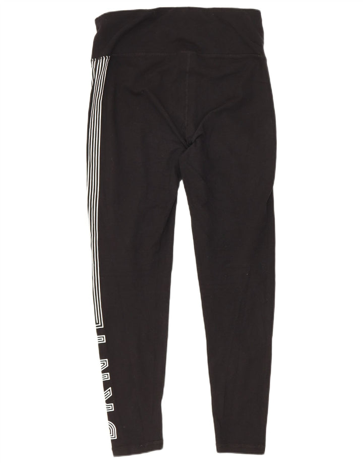 Dkny Damen-Leggings mit Grafik, Größe S, schwarze Baumwolle