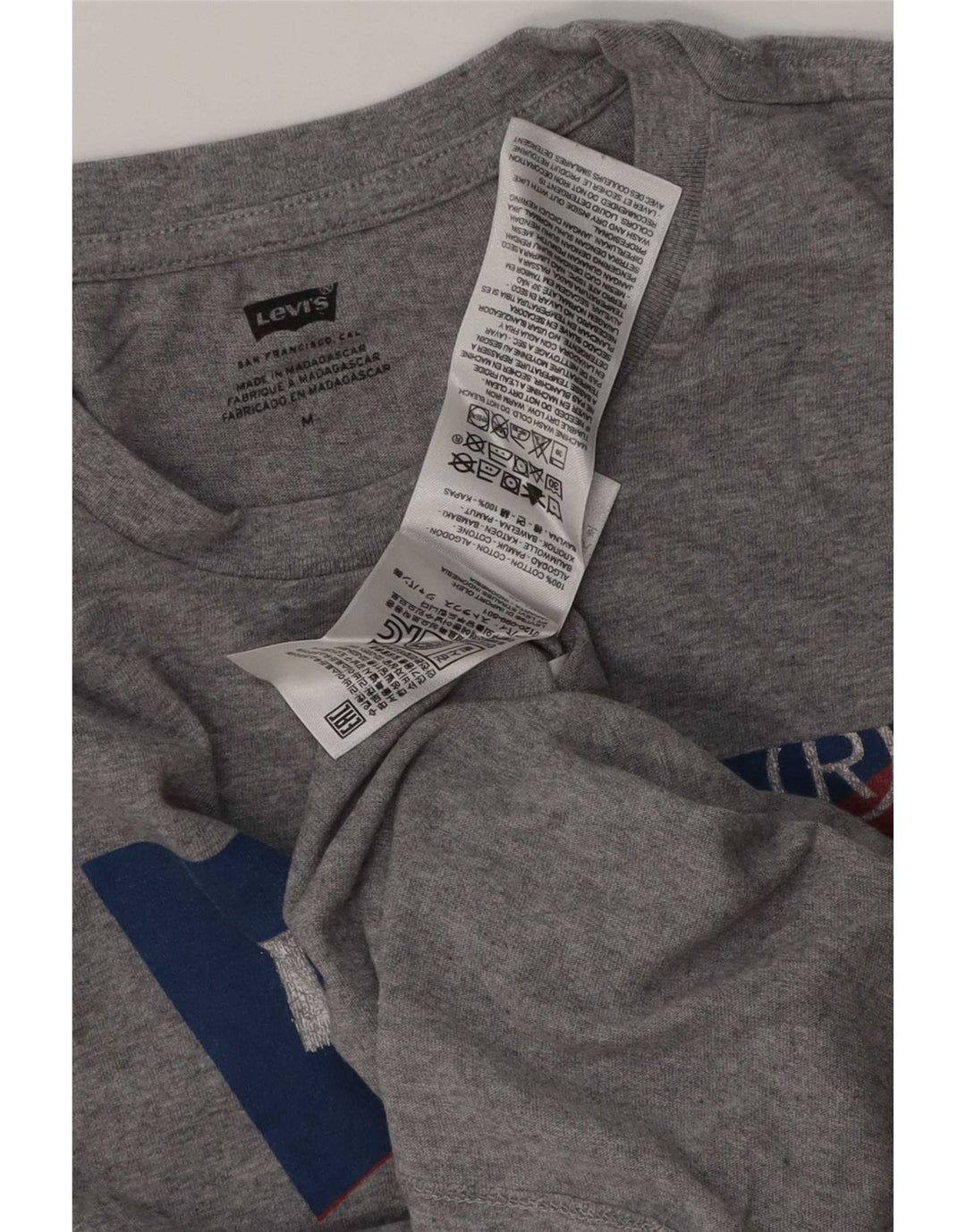 Levi's Herren-T-Shirt mit Grafik, mittelgraue Baumwolle