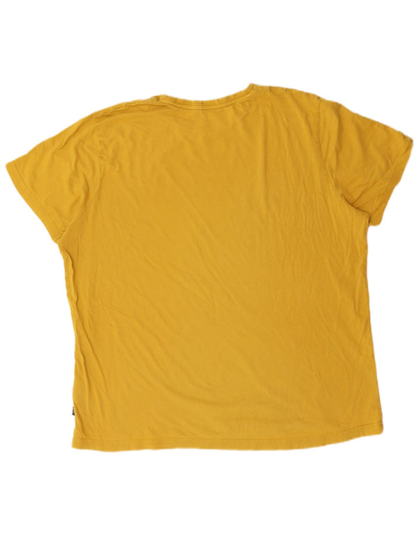 Puma Herren Grafik T-Shirt Top 2XL Gelb Baumwolle