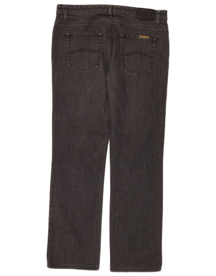 Marlboro Classics Damen Straight Jeans W33 L30 Schwarze Baumwolle