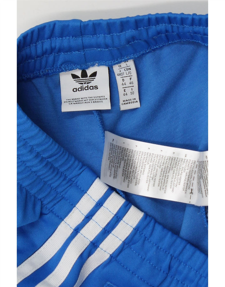 Adidas Damen Trainingshose UK 18 XL Blau Polyester
