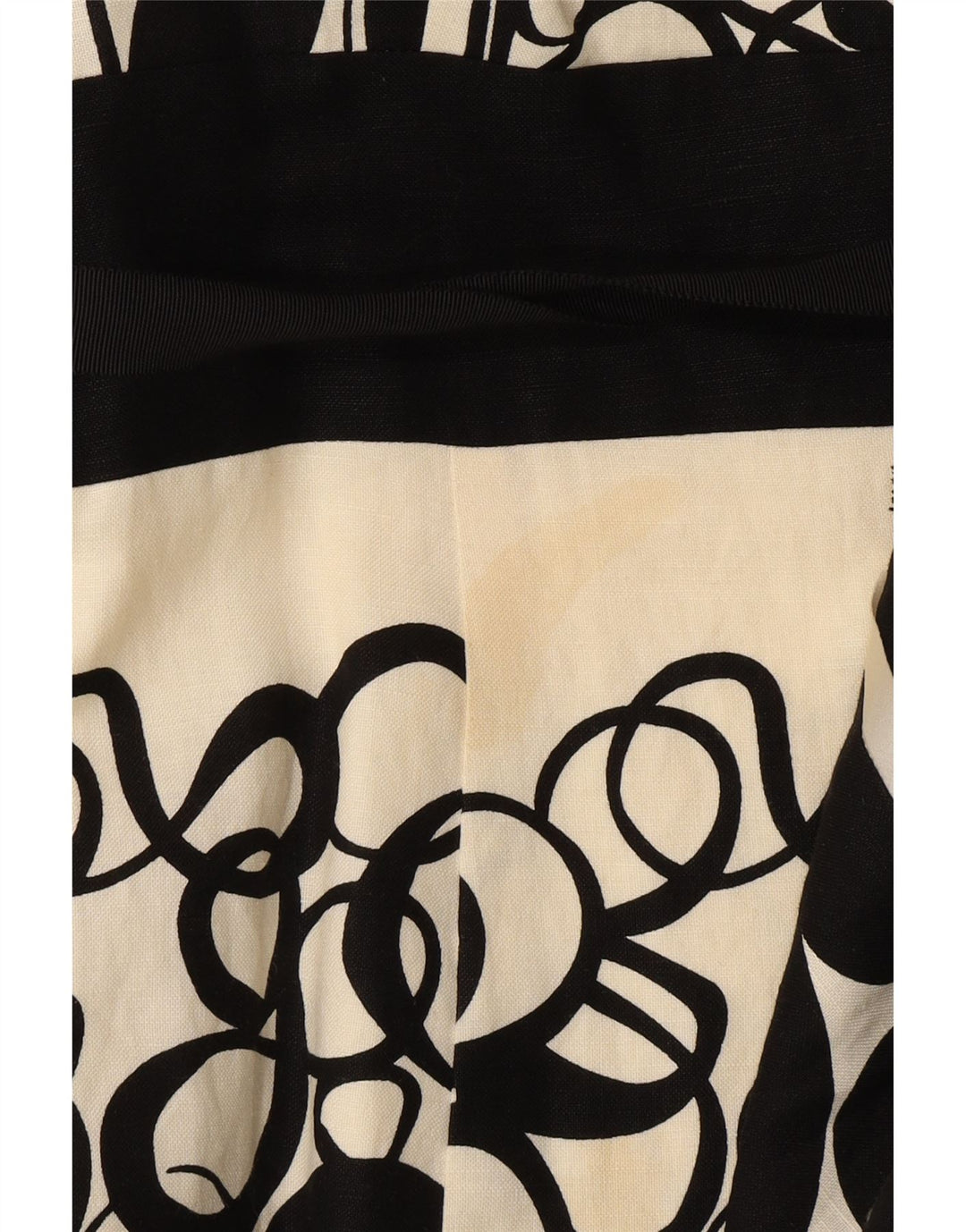 MONSOON Ärmelloses A-Linien-Kleid für Damen, Gr. 40, Größe S, Schwarz, geometrisches Leinen