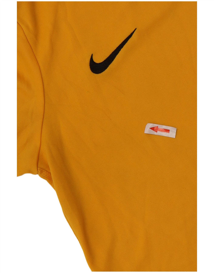 Nike Dri Fit T-Shirt für Jungen, 12–13 Jahre, groß, gelbes Polyester