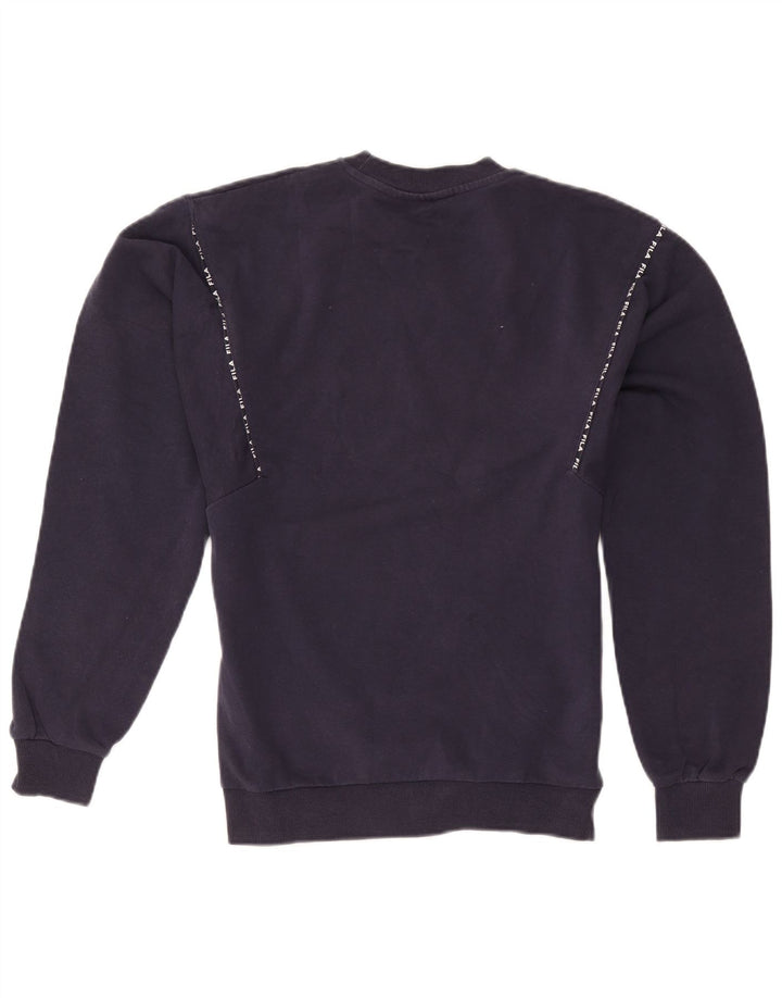 Fila Herren Grafik Sweatshirt Pullover XS Marineblau Baumwolle