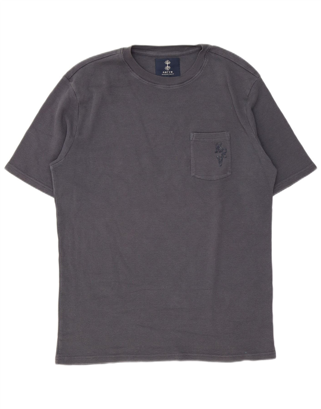 Nerve Herren Grafik T-Shirt Top 2XL Grau Baumwolle