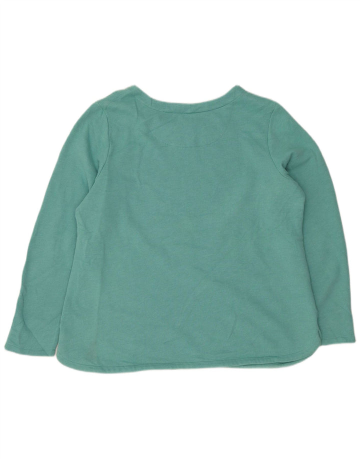 IZOD Damen-Sweatshirt in Übergröße, Größe UK 18, XL, türkisfarbene Baumwolle