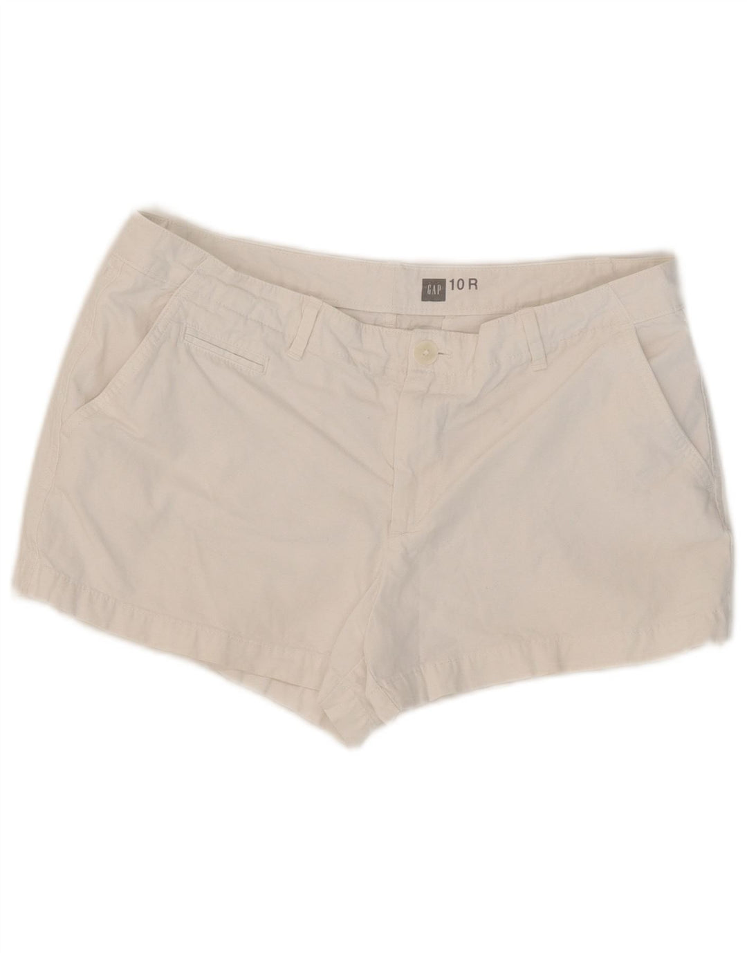 Gap Damen Hotpants US 10 Large W32 Weiße Baumwolle