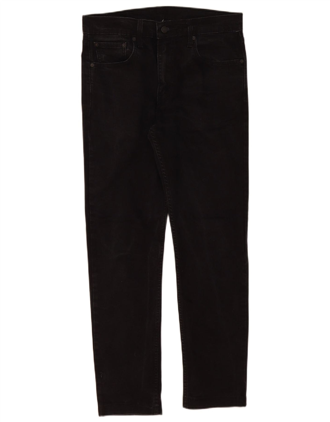 Levi's Herren 512 Slim Tapered Jeans W33 L30 Schwarze Baumwolle