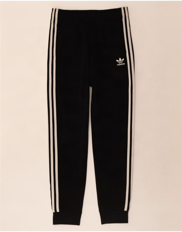 Adidas Jungen-Trainingshose, Jogginghose, 13–14 Jahre, schwarzes Polyester